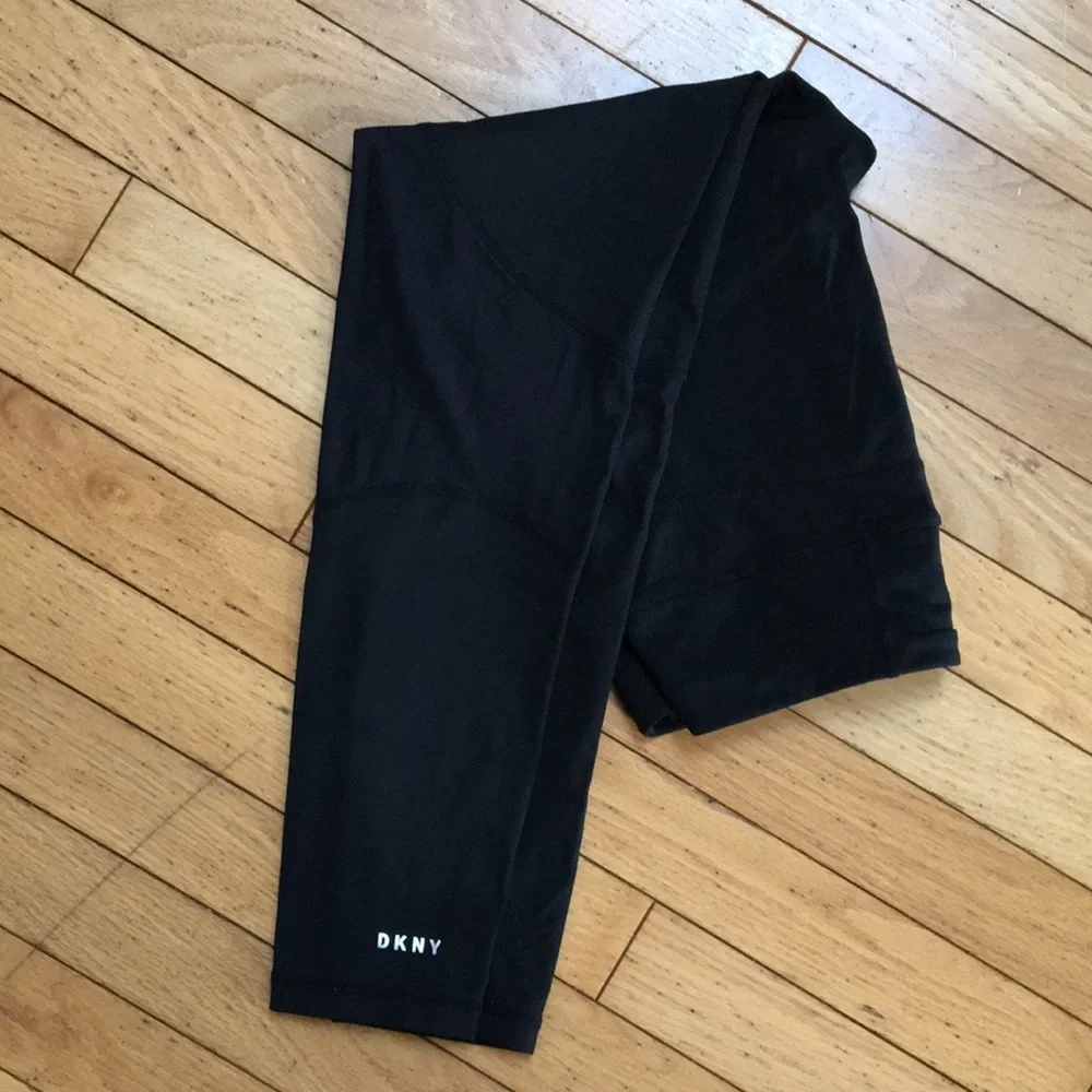 DKNY Sport Black Leggings Small EUC